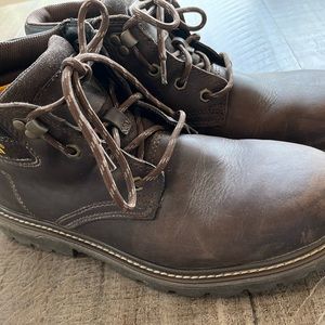 Caterpillar steel toe boots size 9 wide men’s